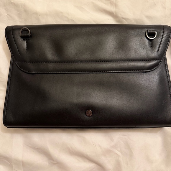 Halston Hertiage designer Bag for Women Elegant Black Clutch Bag - Picture 2 of 11